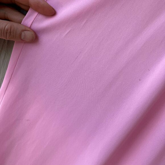 VTG 50s 60s Sheer Pink Chemise Nightgown Lace Trim Pinup Lingerie M - Picture 11 of 12